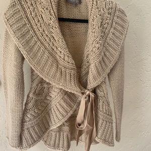 Cream Wool Sweater - Size S